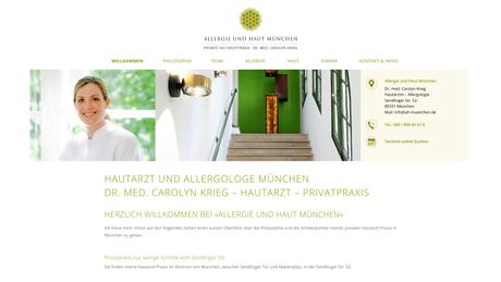 Hautarzt Dr. Carolyn Krieg - Privatpraxis Allergie und Haut München